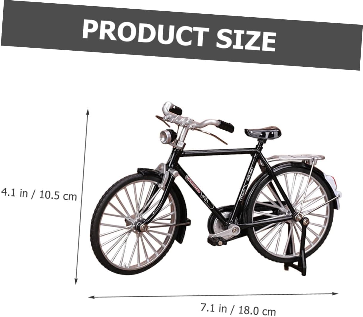 GARVALON Vintage Bicycle Model Ornament Retro Iron Art Bike Decoration for Home Decor Lifelike Miniature Cycling Sculpture for Desk Accessories and Collectibles