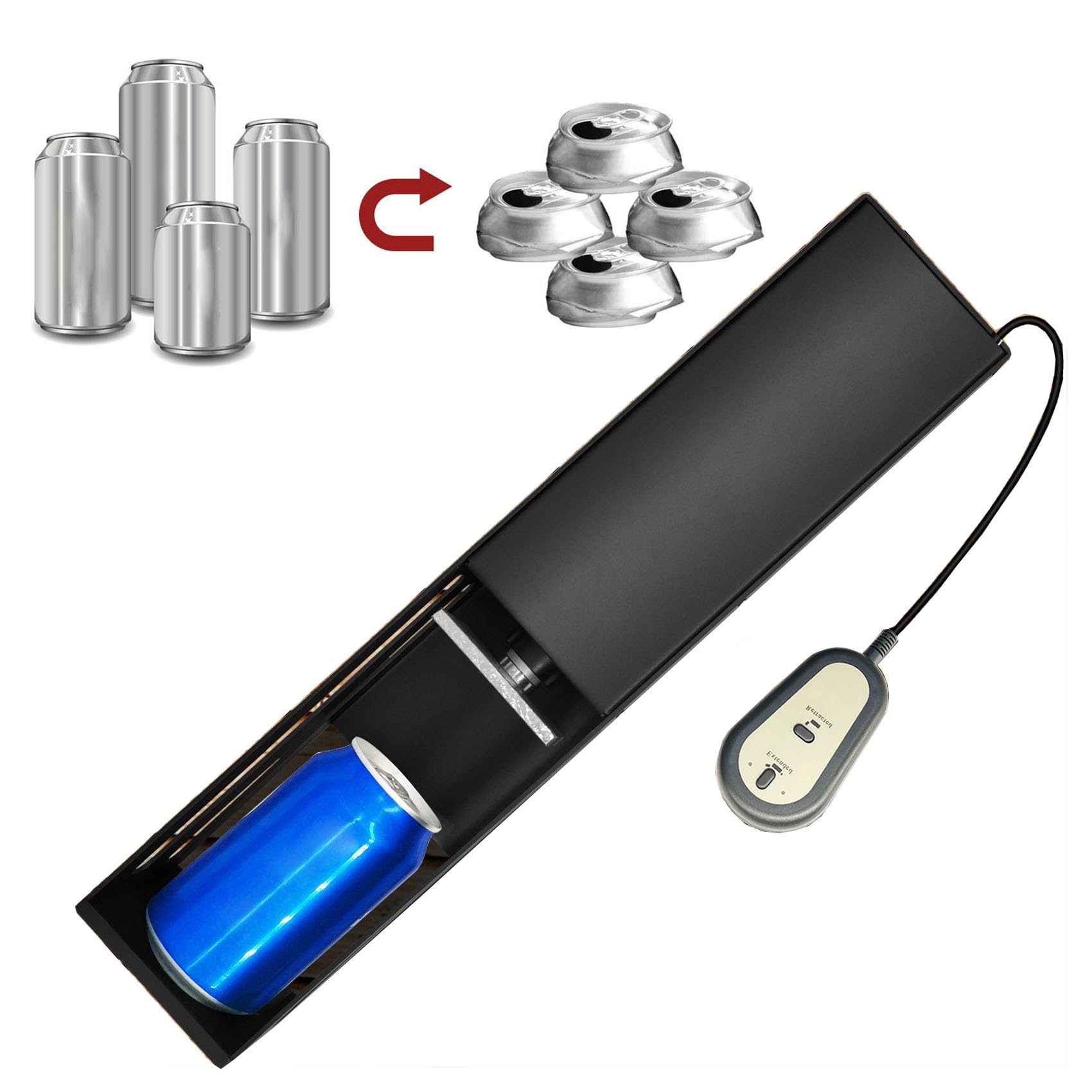 Amazon｜電動缶破砕機 電動缶クラッシャー 缶潰し機 ペットボトル 圧縮