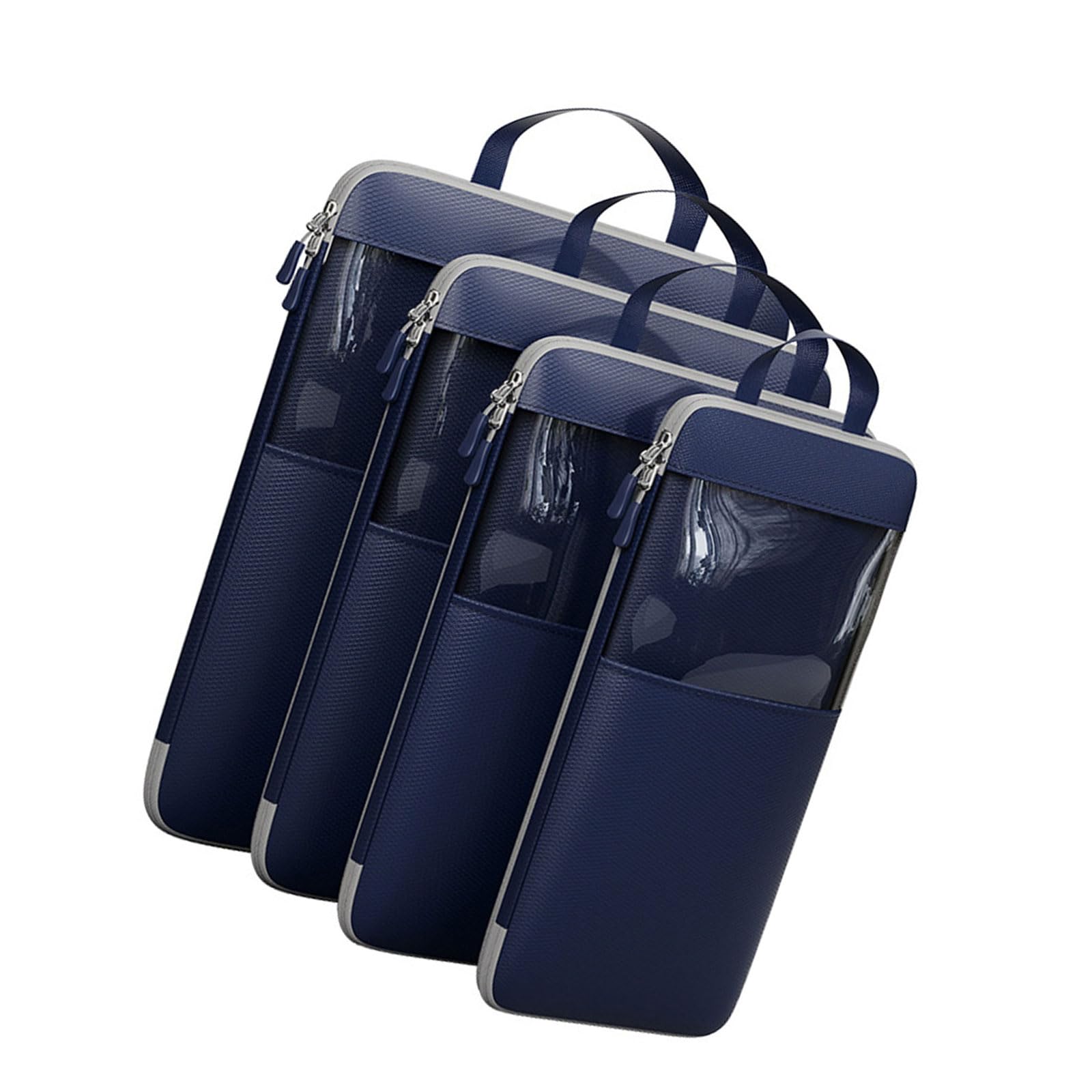 carotoe 4Pcs Luggage Organizers Portable Travel Compression Bag Compression Packing Cubes Set for Backpacks and Suitcases Space Saving Bags