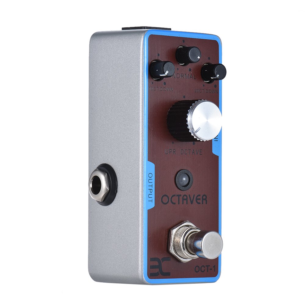 EX OCT-1 OCTAVE Pédale d'effet pour guitare Mini Octave True Bypass Full Metal Shell