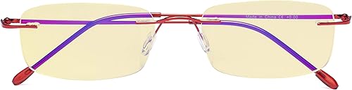 Miniatura 7 de CessBlu gafas de bloqueo de luz azul para hombres mujeres lectura ordenador anti deslumbramiento UV gafas sin montura doblable