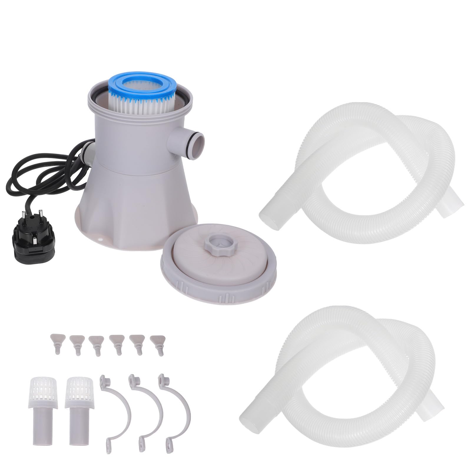 Bomba Depuradora para Piscina Pequeña Tecnología de Limpieza y Silenciosa Filtro para Piscina de Plástico Adecuado para Celebracion Verano y Comerciales