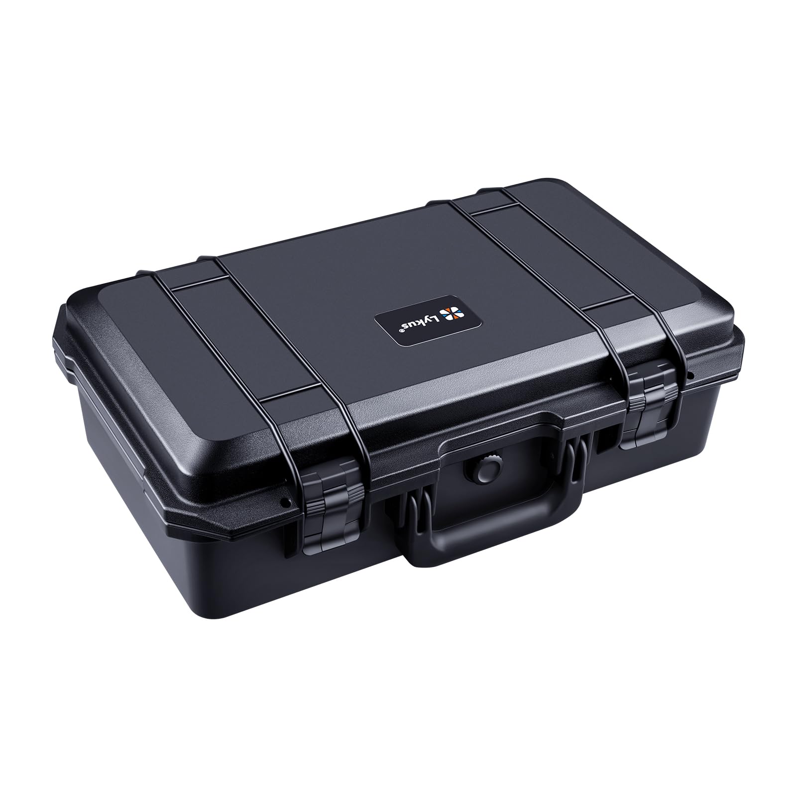 Lykus HC-5110 Large Waterproof Hard Case with Customisable Foam, Interior Size 51x29x17 cm, Suitable for electronics and more