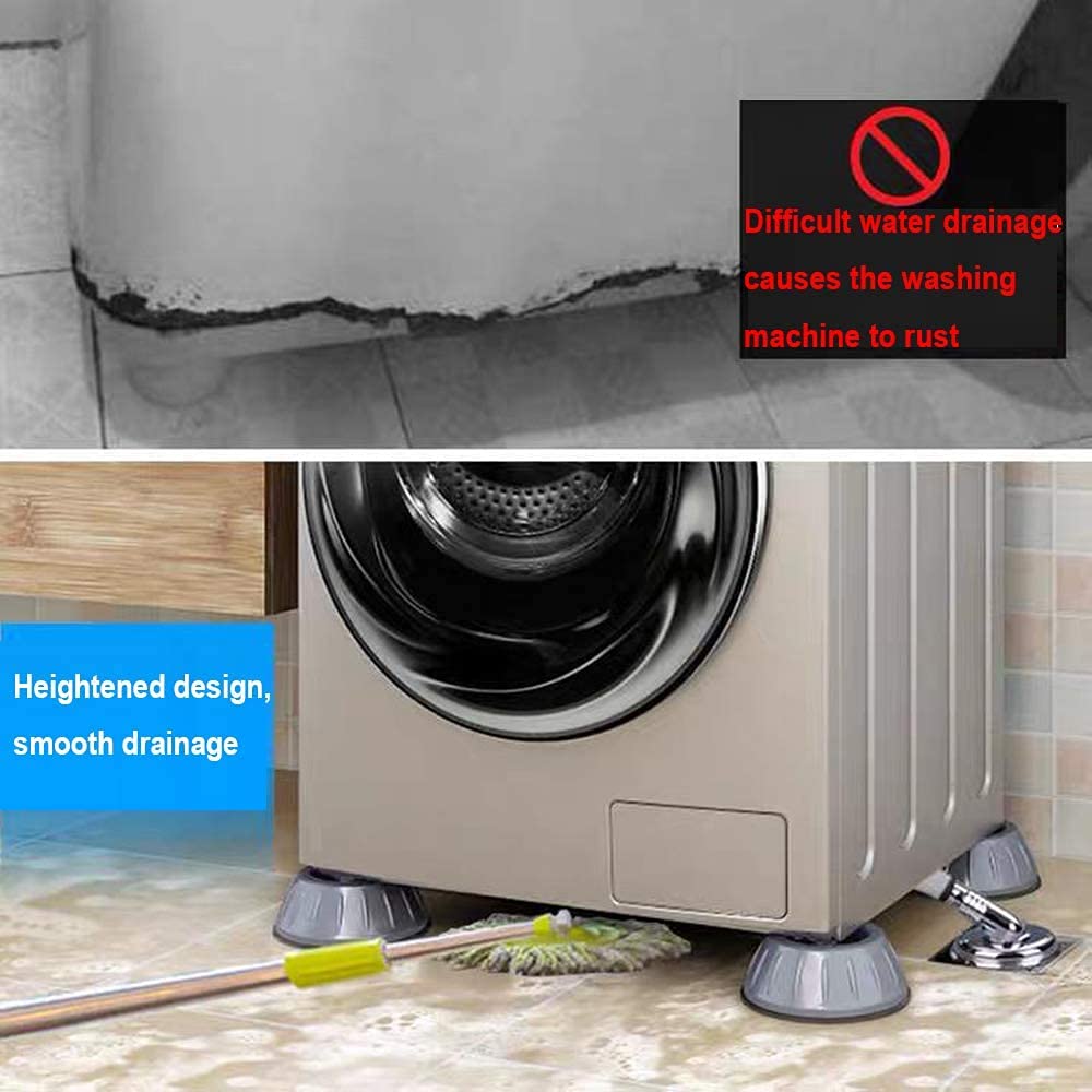 Amazon.com: QQUN Antideslizante Anti Vibración Caucho Lavadora Apoyo,  Amortiguación de Golpes y Ruido Lavadora Pies Almohadillas de Lavadora,  Base de Refrigerador Antideslizante Almohadillas Estabilizador de Máquina 8  Piezas Gris : Electrodomésticos