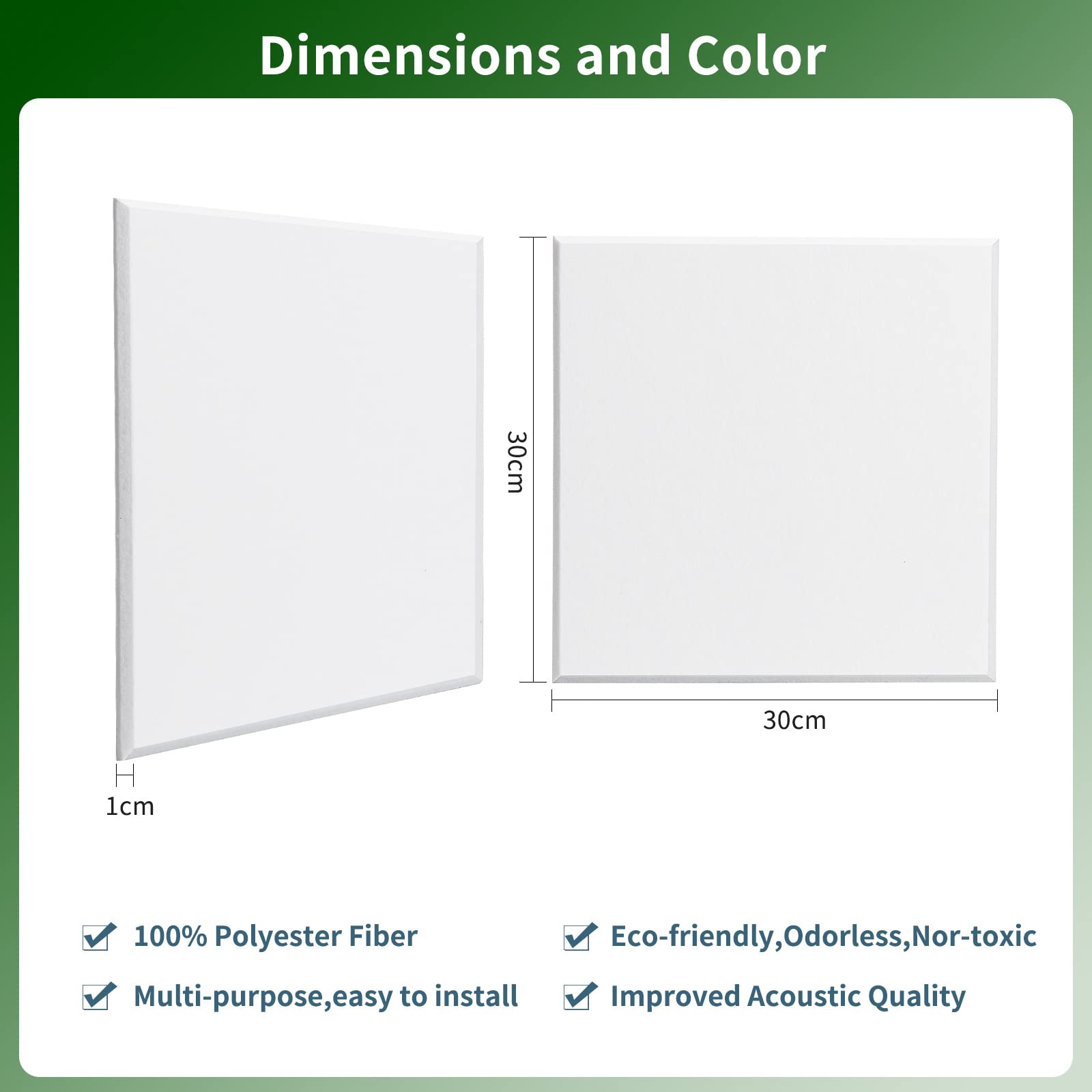 Rdutuok 18 Pak Akoestische Panelen Zelfklevend,30 x 30 x 1 cm Acoustic Panels Akoestische Absorber Vierkante Geluidwerende Panelen Muur Voor Geluidsstudio, Kantoor, Studio en Wanddecoratie,Wit Rdutuok 18 Pak Akoestische Panelen Zelfklevend,30 x 30 x 1 cm Acoustic Panels Akoestische Absorber Vierkante Geluidwerende Panelen Muur Voor Geluidsstudio, Kantoor, Studio en Wanddecoratie,Wit