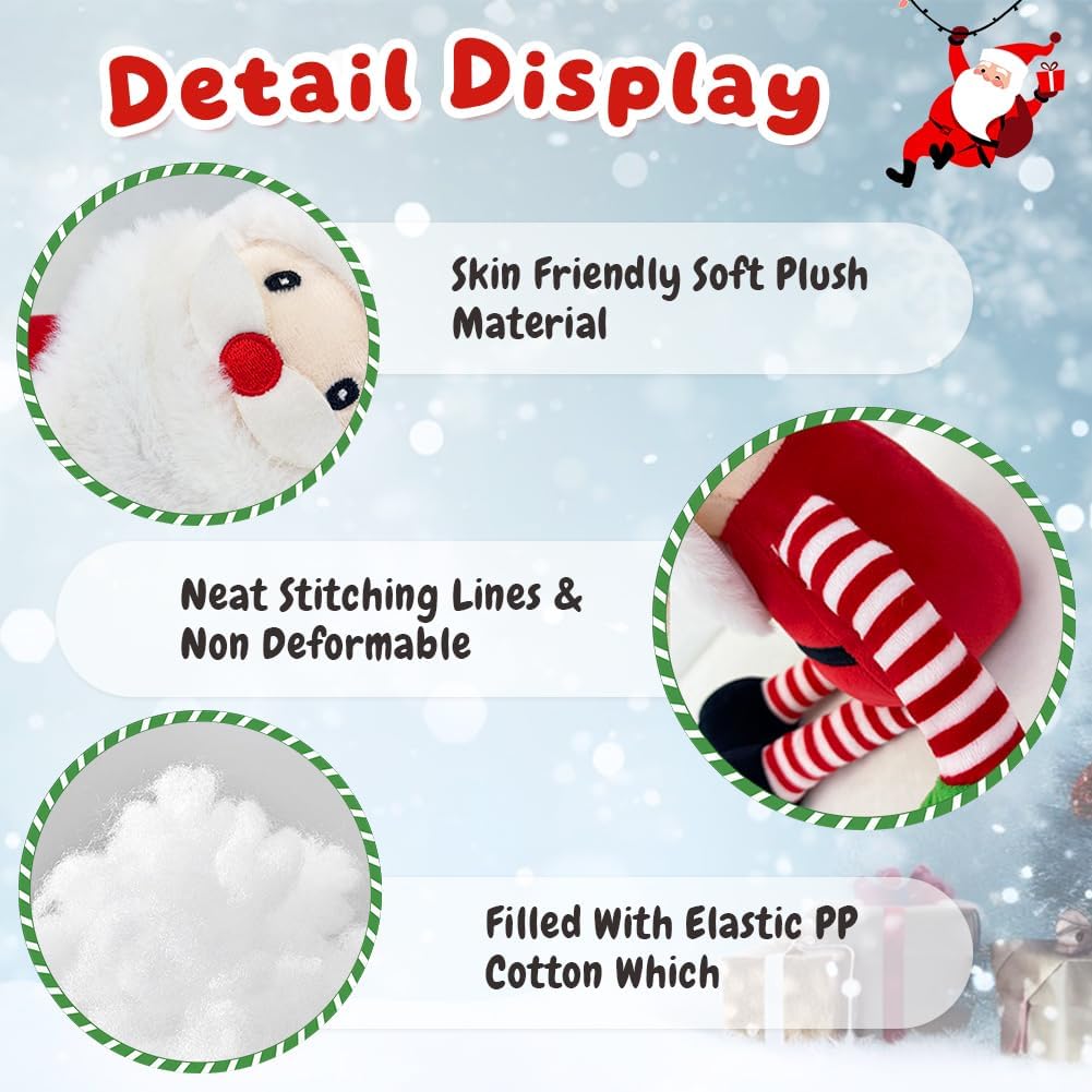 FCXVXCL Christmas Plush Toy Xmas Stuffed Animal Christma Decorations Cute Plush Doll Christmas Plushie Stuffed Doll Cuddly Soft Toys Xmas Decorations Kids Toys Gifts - Image 3