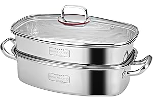 Eglaf Square Fish Steamer for Cooking and Steaming Fish