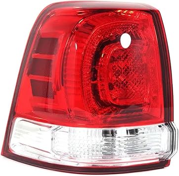 Auto Taillight Assembly,Compatible With Toyota Land Cruiser LC200 2008 2009 2010 2011 Car Accessories Outside Rear Tail Light Warning BrakeOnly Left