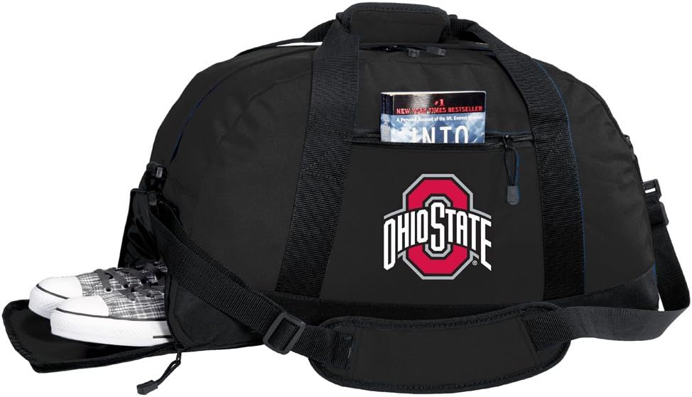 Ohio State University Duffel Bag - OSU Gym Bags w/SHOE POCKET