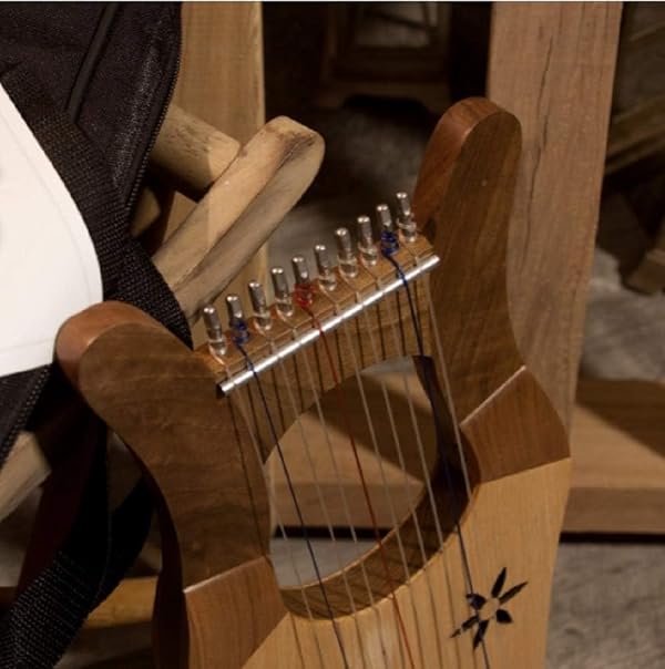 Mid-East Mini Kinnor Harp - Light - Walnut by Mid-East - Image 4