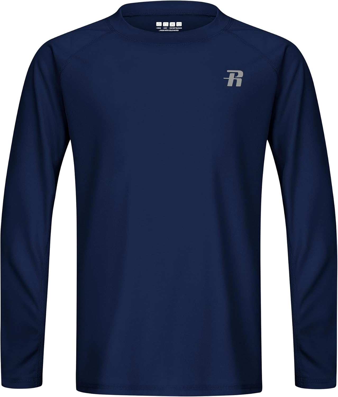 Runhit UPF 50+ Boys Swim Shirt, Rash Guard for Boys Long Sleeve, Youth Kids UV Sun Protection Shirt for Beach Surf Hiking