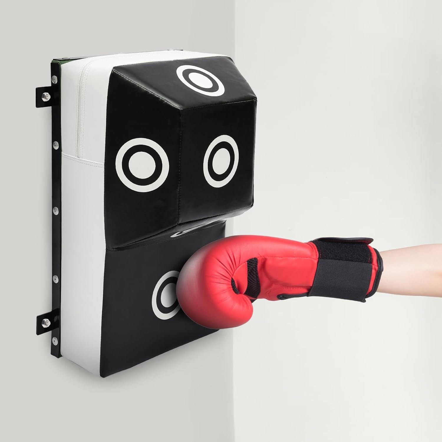 Wall Mount Sacco da Boxe con Montante, Obiettivo di Boxe Wall Mount con 6 Punti Ferita, Muro di Boxe Montare La Macchina, Montaggio A Parete Sacco da Boxe per Adulti
