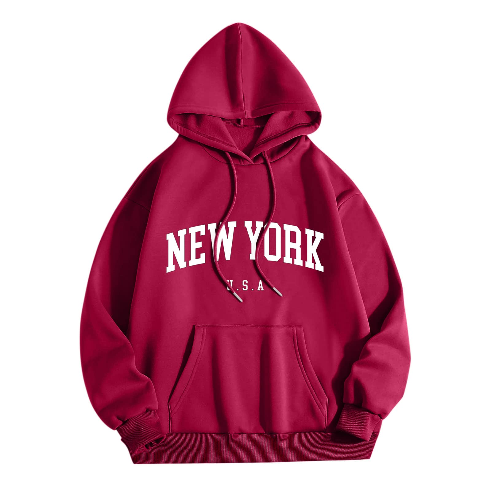 Pull de Noël drôle sans irritation sweat à capuche confortable bordeaux XXL