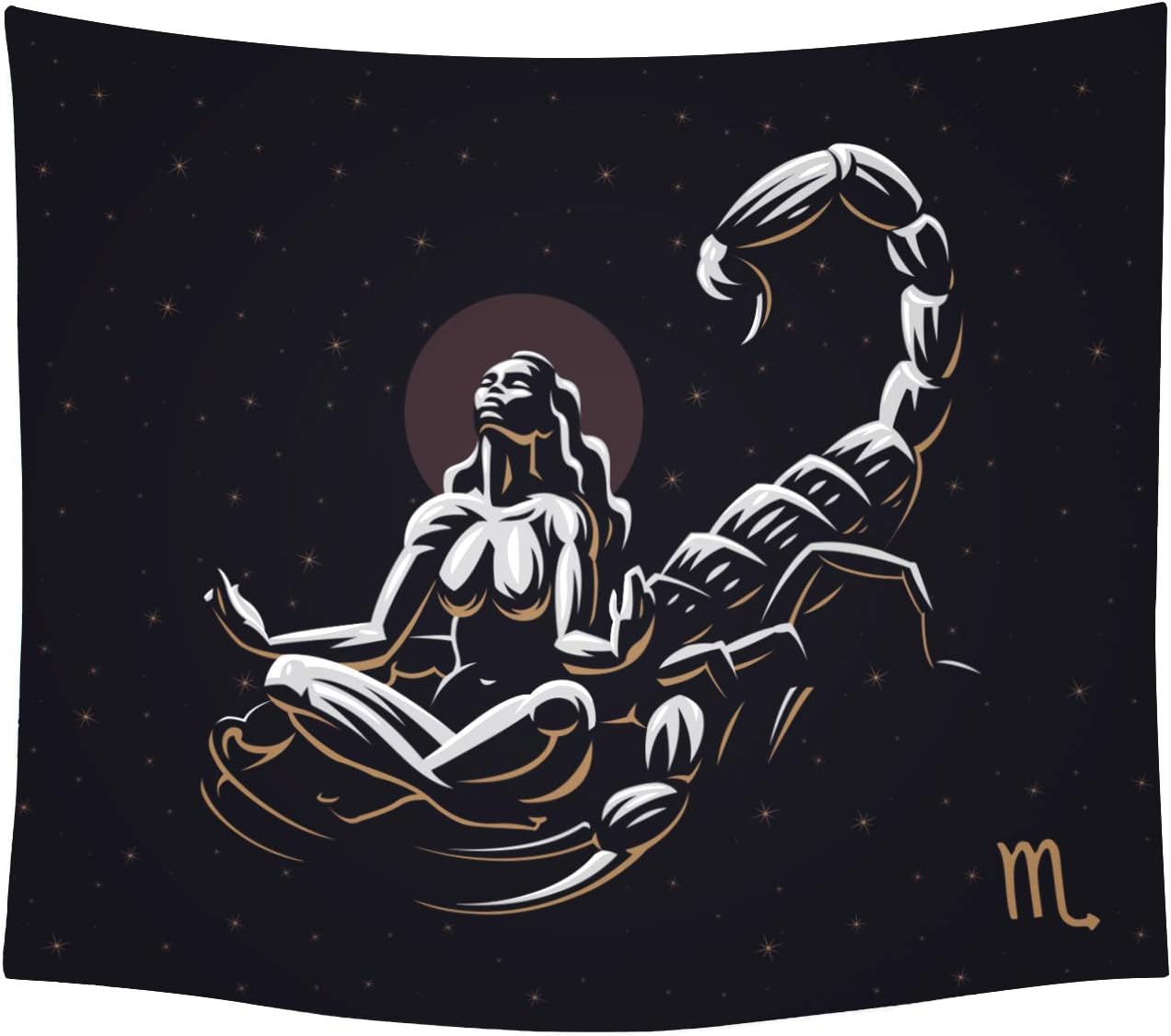NOOBECR The Universal Signs Astrology Horoscope Zodiac Tapestry Decor Wall Hanging (Scorpio) Blanket Bedspread Beach Towels Picnic Mat Home Decor