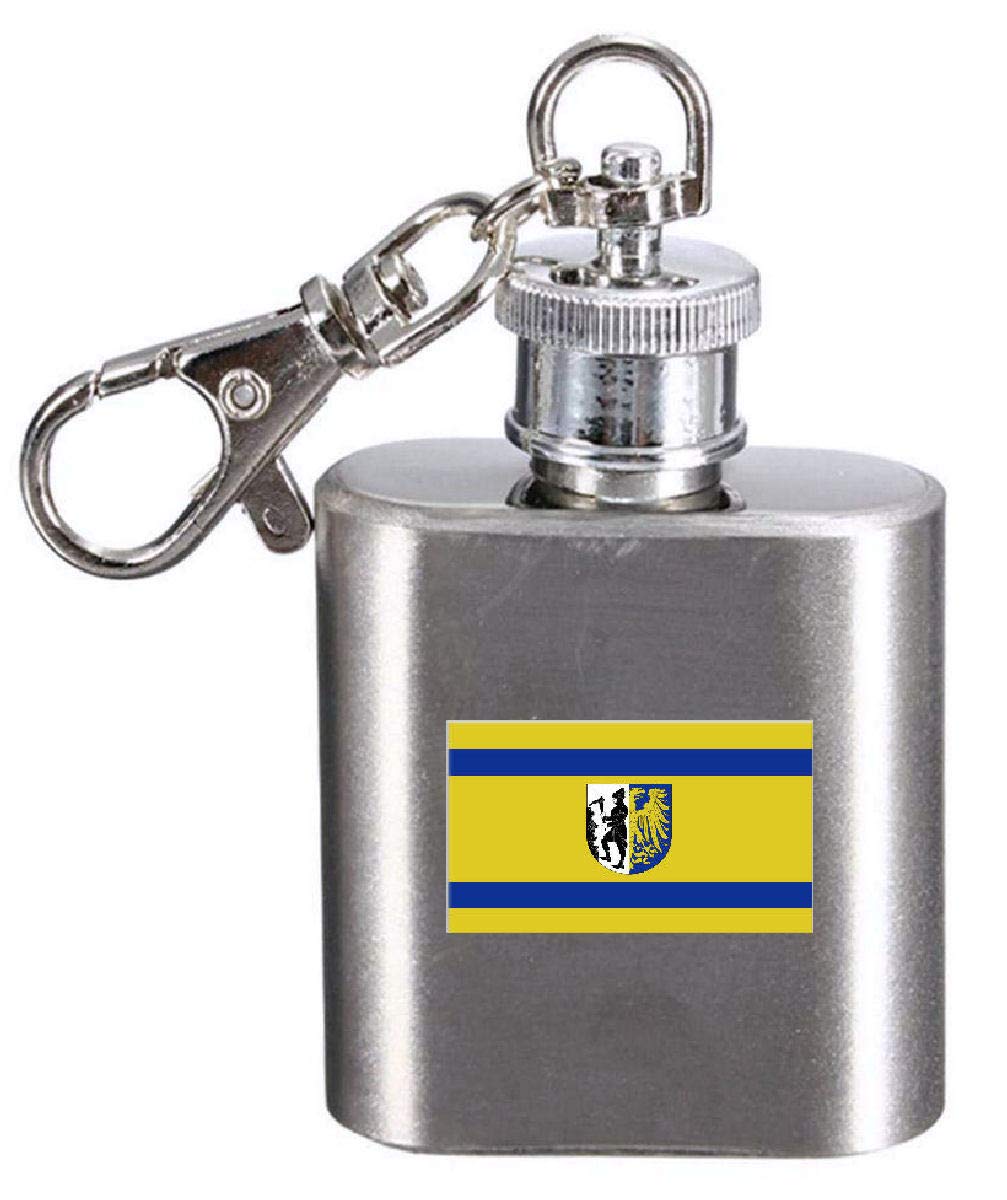 Flasque porte-clés Pologne Bytom gravure laser haute précision accessoire acier inoxydable