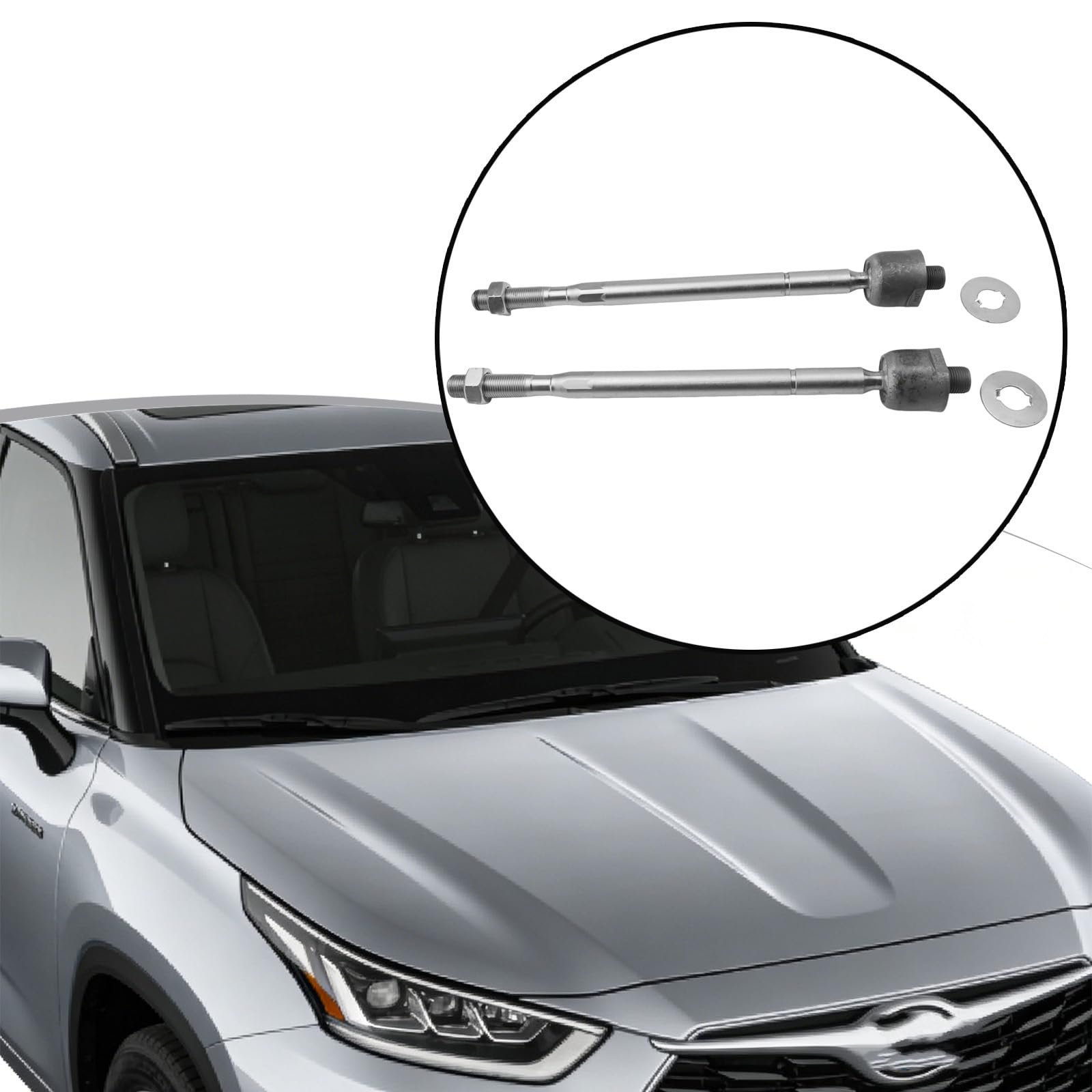 2Pcs Inner Tie Rods Fit for Toyota Highlander 2020-2025 for Lexus