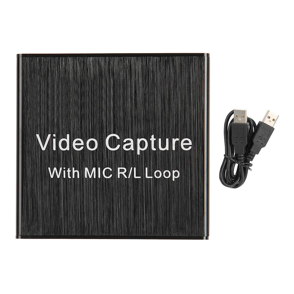 4K Scheda di Acquisizione Audio Video HDMI a HDMI/USB 2.0, 1080P 30FPS Scheda di Acquisizione Video, Convertitore Video Portatile per DSLR Videocamera DVD TV PC, Supporto Broadcast Live Streaming