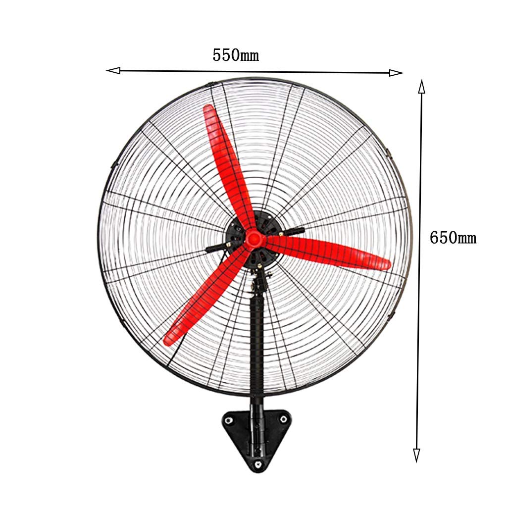 Ventilador eléctrico Industrial de Gran Volumen y Potencia para Suelo o Pared. Ventilador Comercial de Exterior de Alta Potencia (50 cm).
