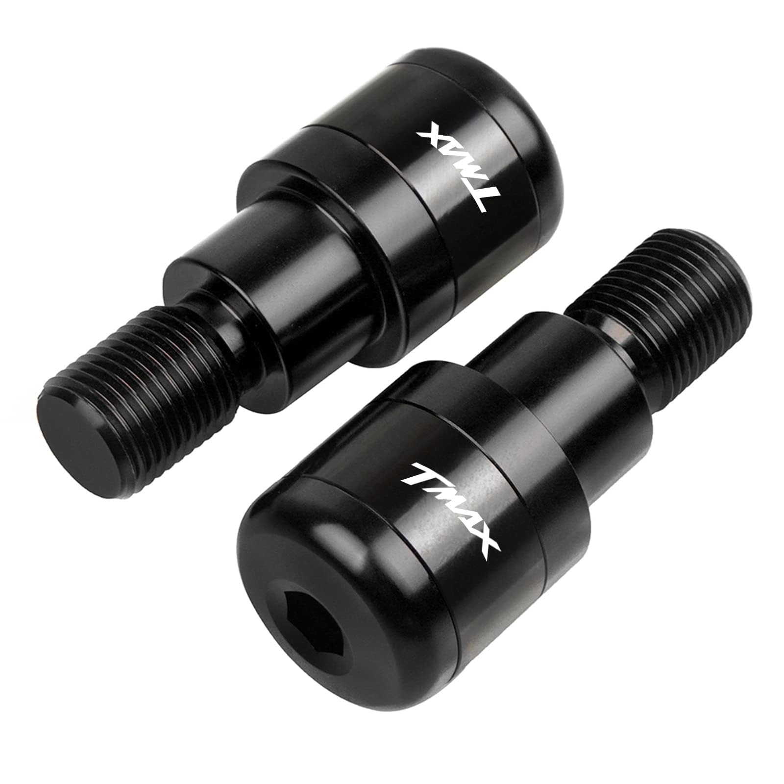 Lot de 2 poignées de guidon d'équilibrage pour moto TMAX 500 2008-2016 TMAX 530 2006-2019 TMAX530 SX DX 2017 2018 2019-Noir
