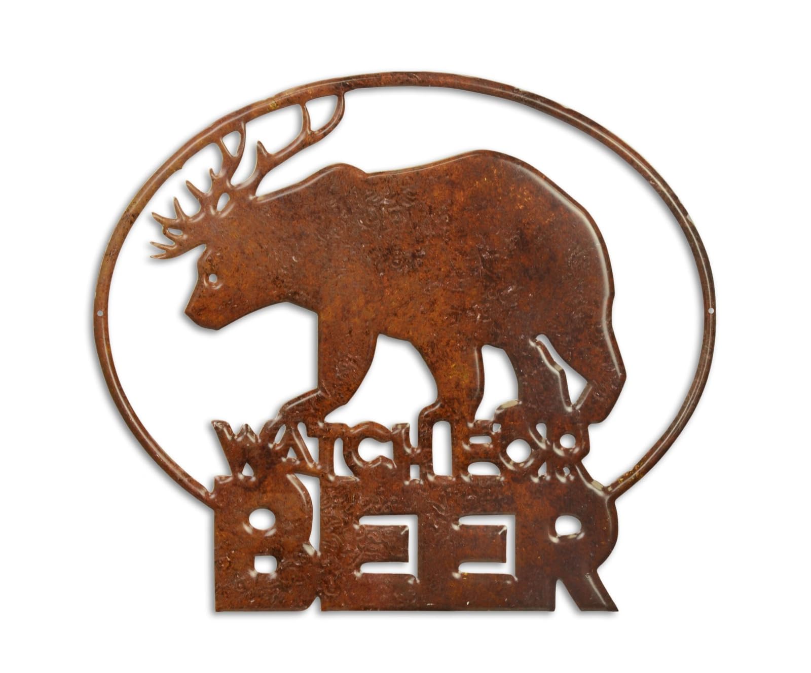 aubaho Cartel de chapa con diseño retro de cerveza, decoración