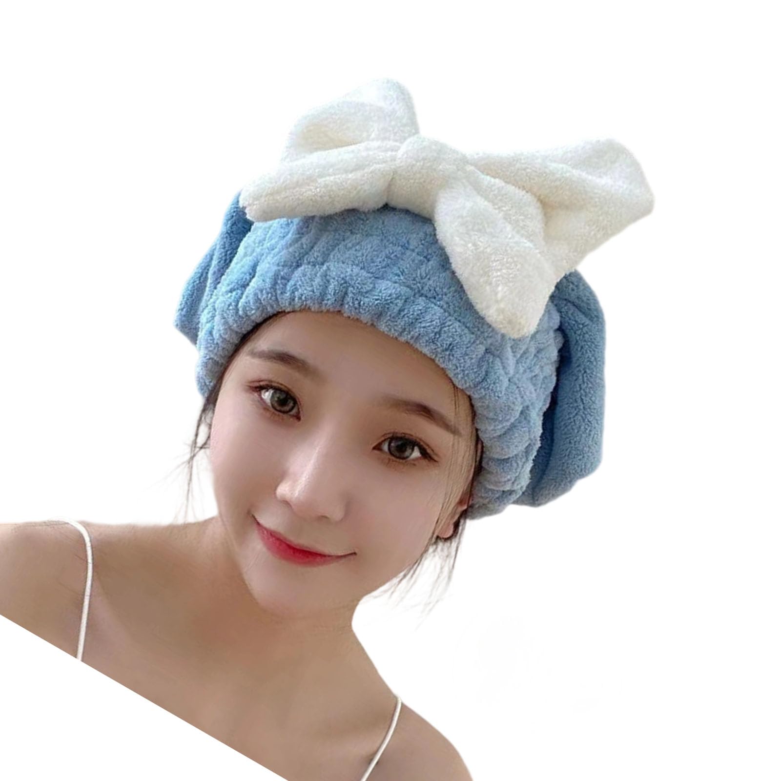 YROHGKPN Absorbent Microfiber Hair Towel for Women Quick Drying Soft Bath Turban Elastic Design Gym Friendly Hair Drying Hat