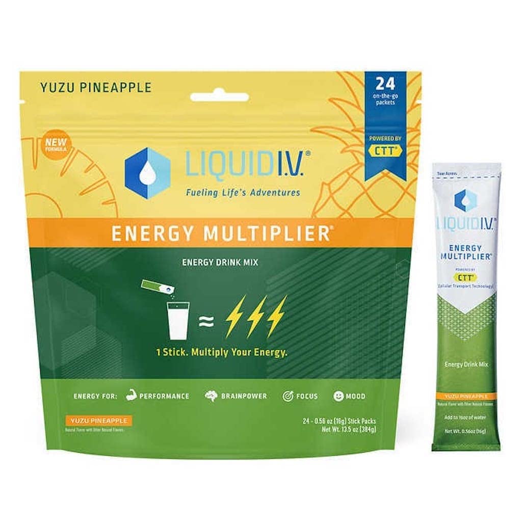 Liquid I.V. Energy Multiplier Yuzu Pineapple (24 sticks)