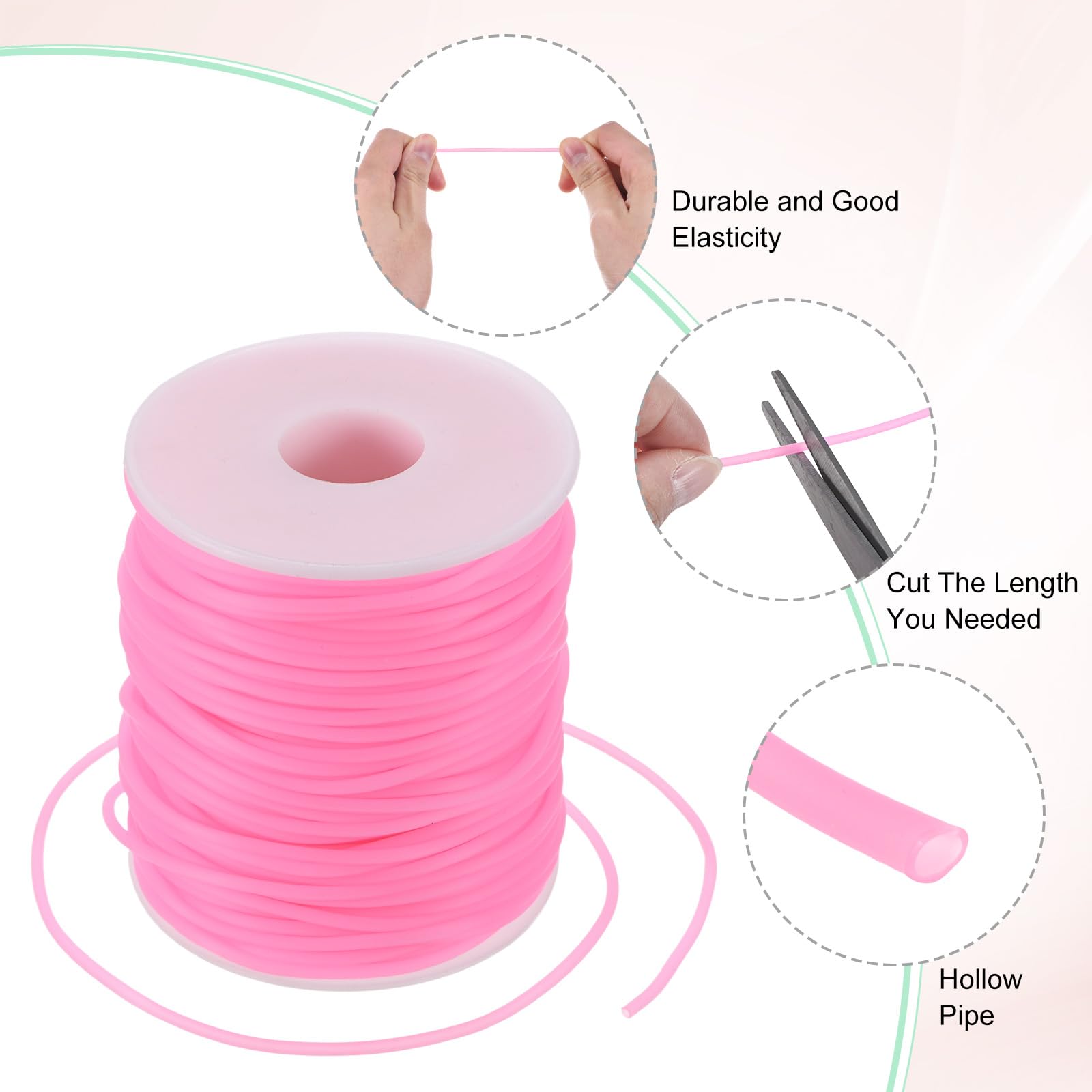 M METERXITY Hollow Pipe Tubing Rubber Cord - Image 2