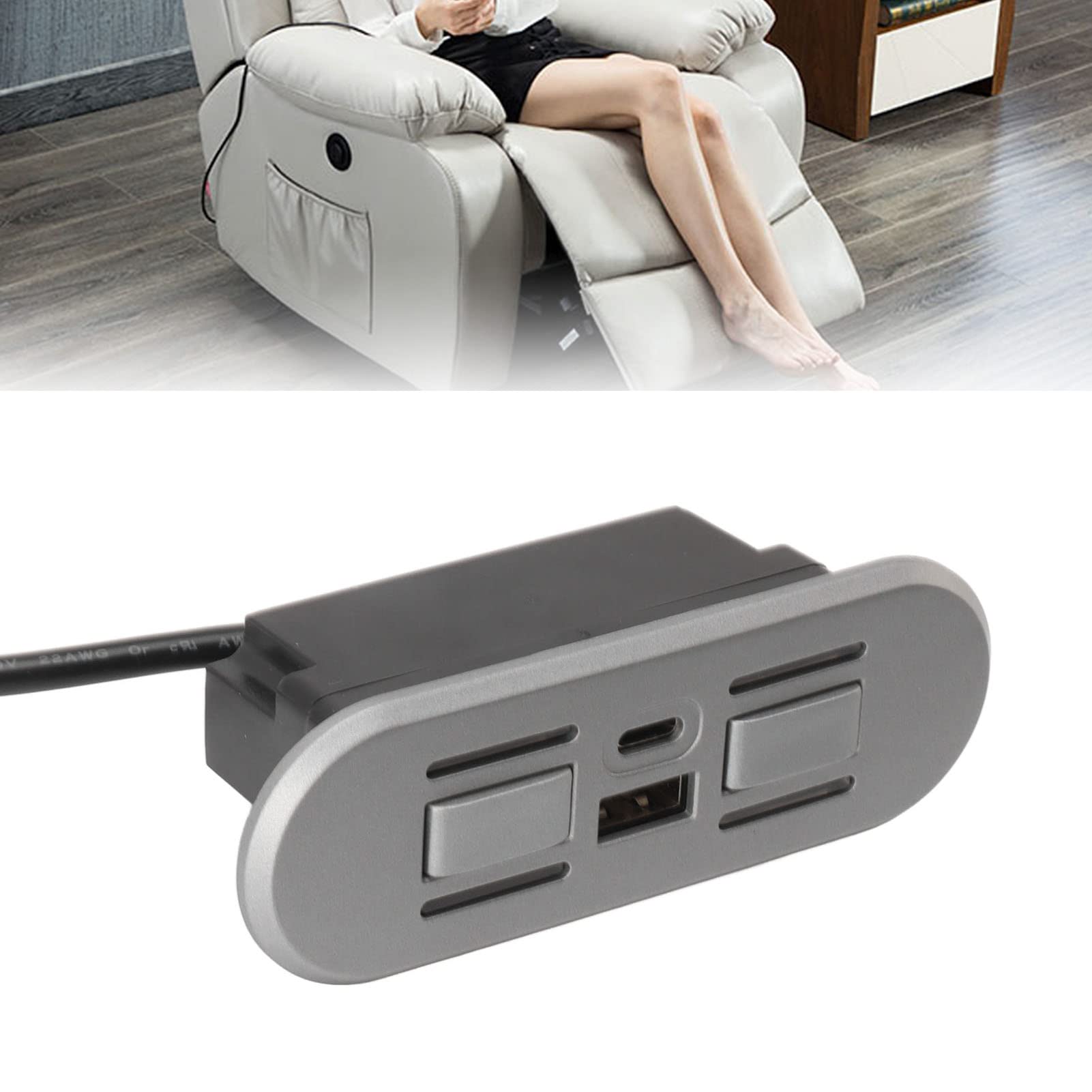 Sofa Remote Rj45 Small Recliner Chair Dual Motor Electric Sofa Controller With USB Port ...