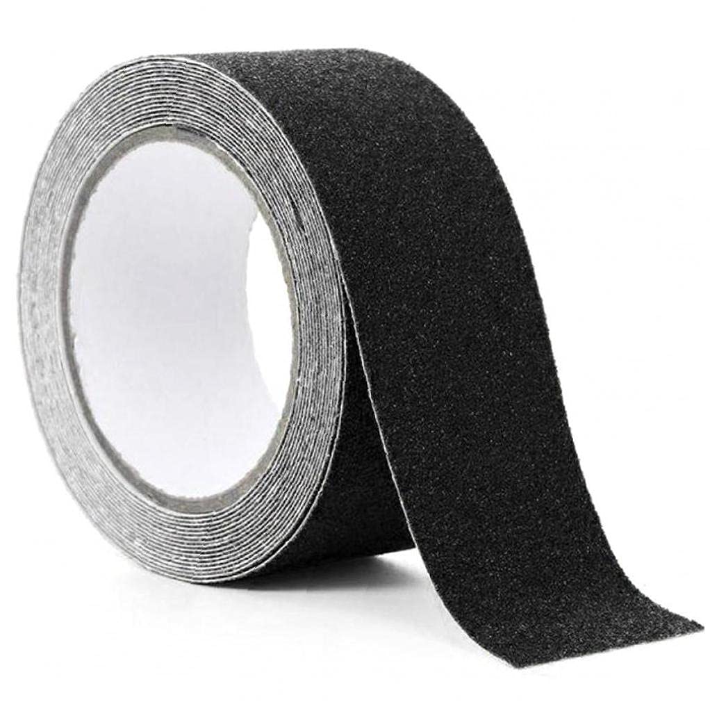 5 M Anti-Slip Bande Extérieure Anti Slip Autocollants Haute Friction Antiderapant De Traction Ruban Adhésif Abrasif pour Les Escaliers De Sécurité Tread Étape, Le Noir