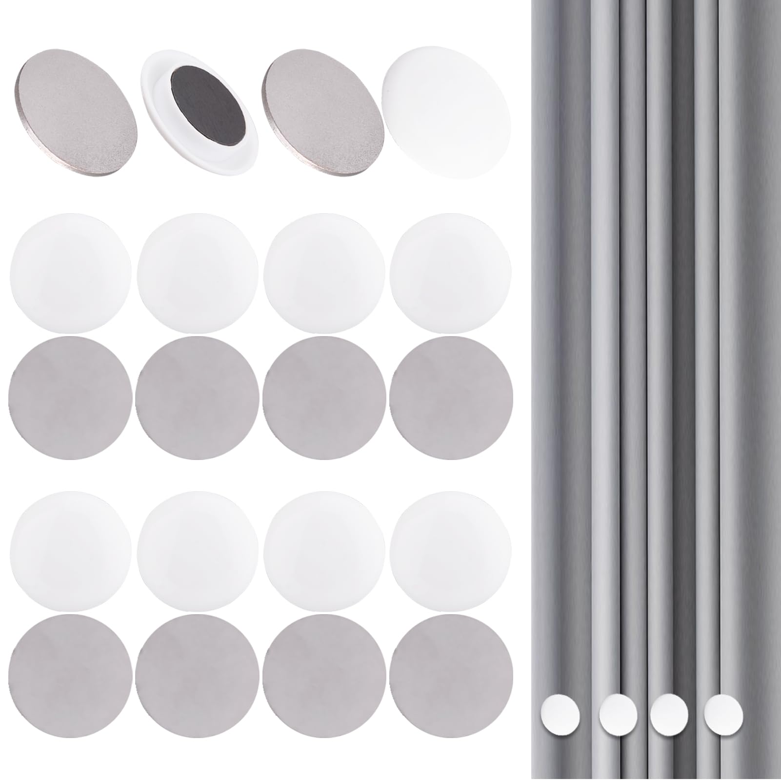 Serveyou 10pcs Shower Curtain Weights,Magnetic Curtain Weights,Curtain Weights,Shower Curtain Magnets,Silicone Coated Strong Shower Curtain Magnets,for Drapery Home Heavy Duty Strong Magnetic