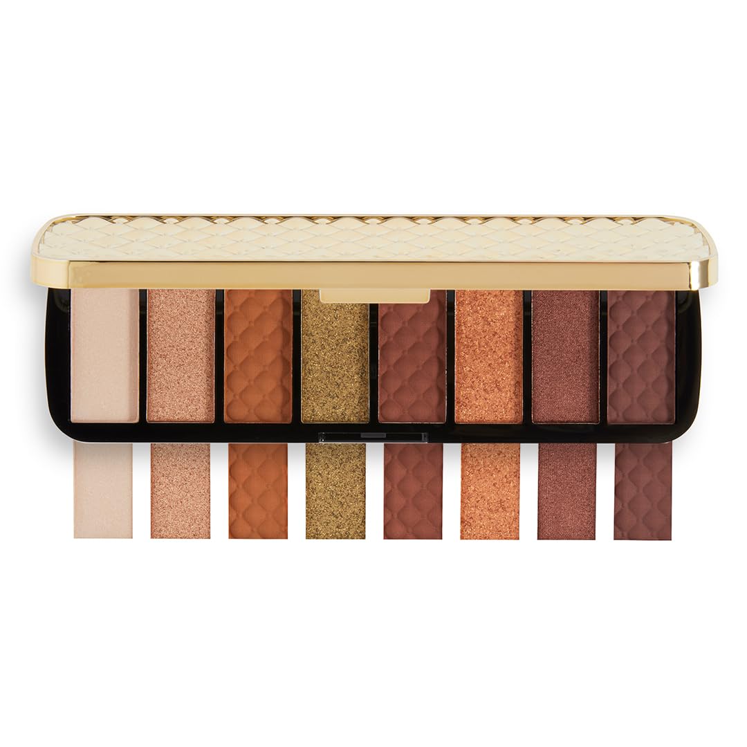 Makeup Revolution | Soft Glamour Soft Radiance Eyeshadow Palette | 8 Highly Pigmented Shades | Matte & Glitter Finishes | Everyday to Night Glam | 9.6 g-image-36
