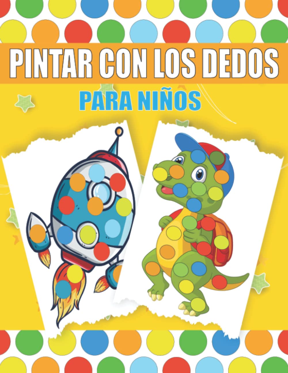 Pintar Con Los Dedos Para Niños: Divertido y Desafiante Pintar Con los Dedos Niños lleno de temas entretenidos y educativos