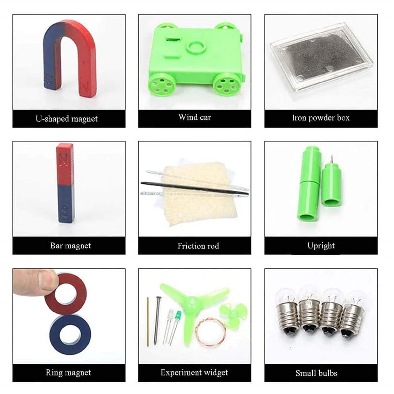 Kit D'expérimentation De Circuits Base Et Électromagnétiques, Ensemble Démarrage Laboratoire Scientifique Multi-projets, Boîte D'apprentissage Physique Générateur Manuel