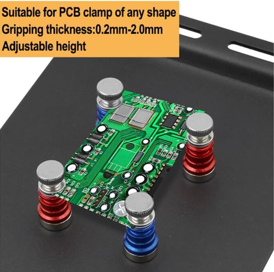 Miniatura 4 de Herramienta de lupa de soldadura de terceras manos de ayuda, clips de abrazadera de brazos flexibles FEITA con estación de lupa 3X, soporte