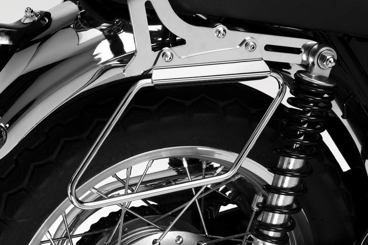 W650 1999/06 - W800 2011/16 - W800 2020/22 - Saddle Bags Supports (S-0715) - Saddlebag Brackets Rack Luggage - Hardware Fasteners included - De Pretto Moto Accessories (DPM Race) - 100% Made in Italy