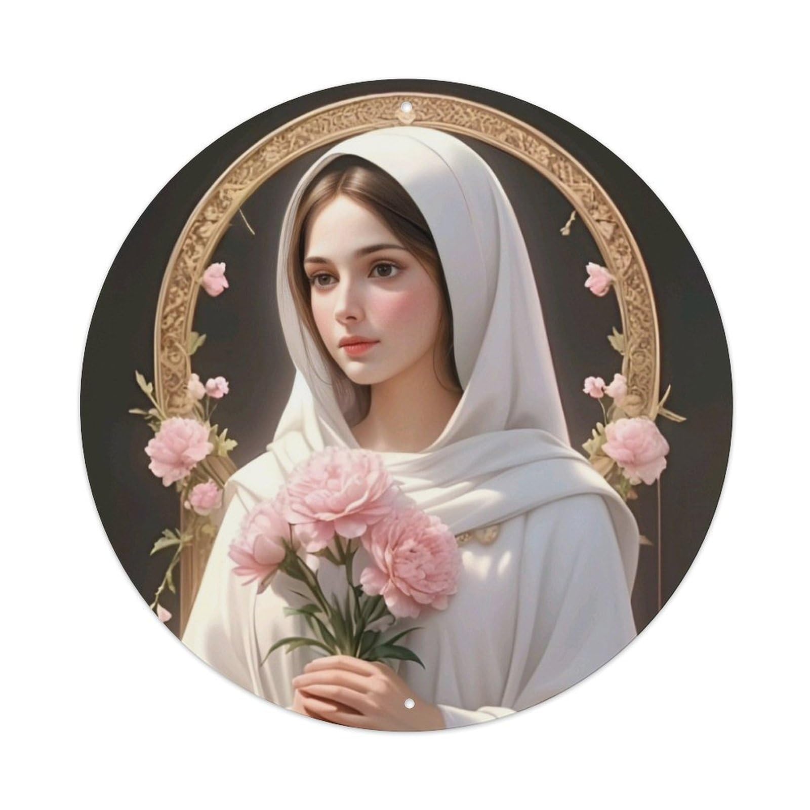 Religious The Great Virgin Mary Metal Tin Sign