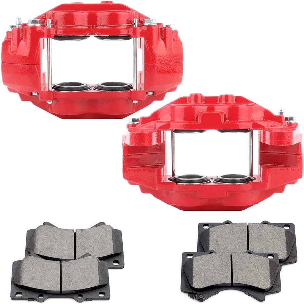 ECCPP Front Brake Calipers Assembly with Ceramic Pads fit for 2008-2016 Toyota Sequoia,2007-2016 Toyota Tundra