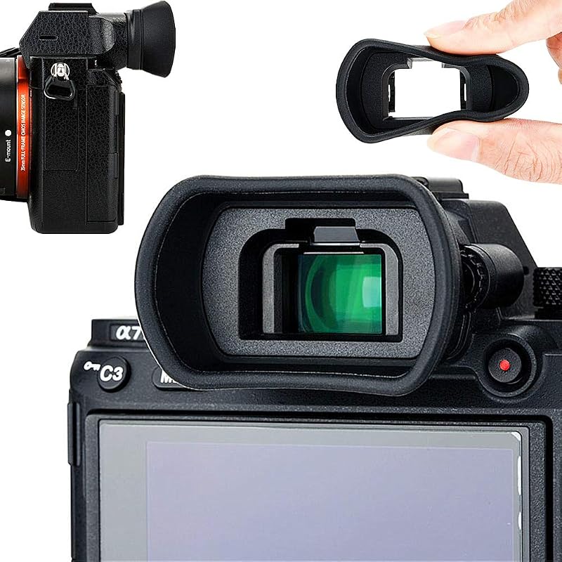 Extendido reemplaza el ocular Sony FDA-EP18 FDA-EP16 FDA-EP15 | Silicona suave, parasol para visor de cámara, para Sony A7RIV A7RIII A7III A7SII A7RII A7II A7S A7R A7 A9II A9 A58 A99II