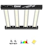Lucius 240W LED Grow Light with LM281B Diodes, 2.9 µmol/J High Efficiency, Dimmable 4-Bar Light with 1200 Diodes, Full Spectrum Plant Grow Lamp for Indoor Plants, Seeding, Veg, Bloom, 120/240/277V