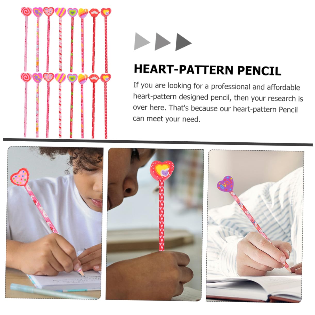 VILLCASE Lot De 4 Crayons À Papier Pour Lécole Gommes Et Crayons De Couleurs Assorties Pour Garçons Et Filles 18 Pièces X 4