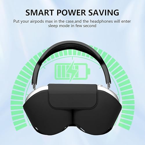 Miniatura 6 de Maxjoy para Apple Airpods Max Funda Inteligente, Funda Protectora de Cuero PU Suave Accesorios para Airpod Max con Modo de Suspensión, Funda de