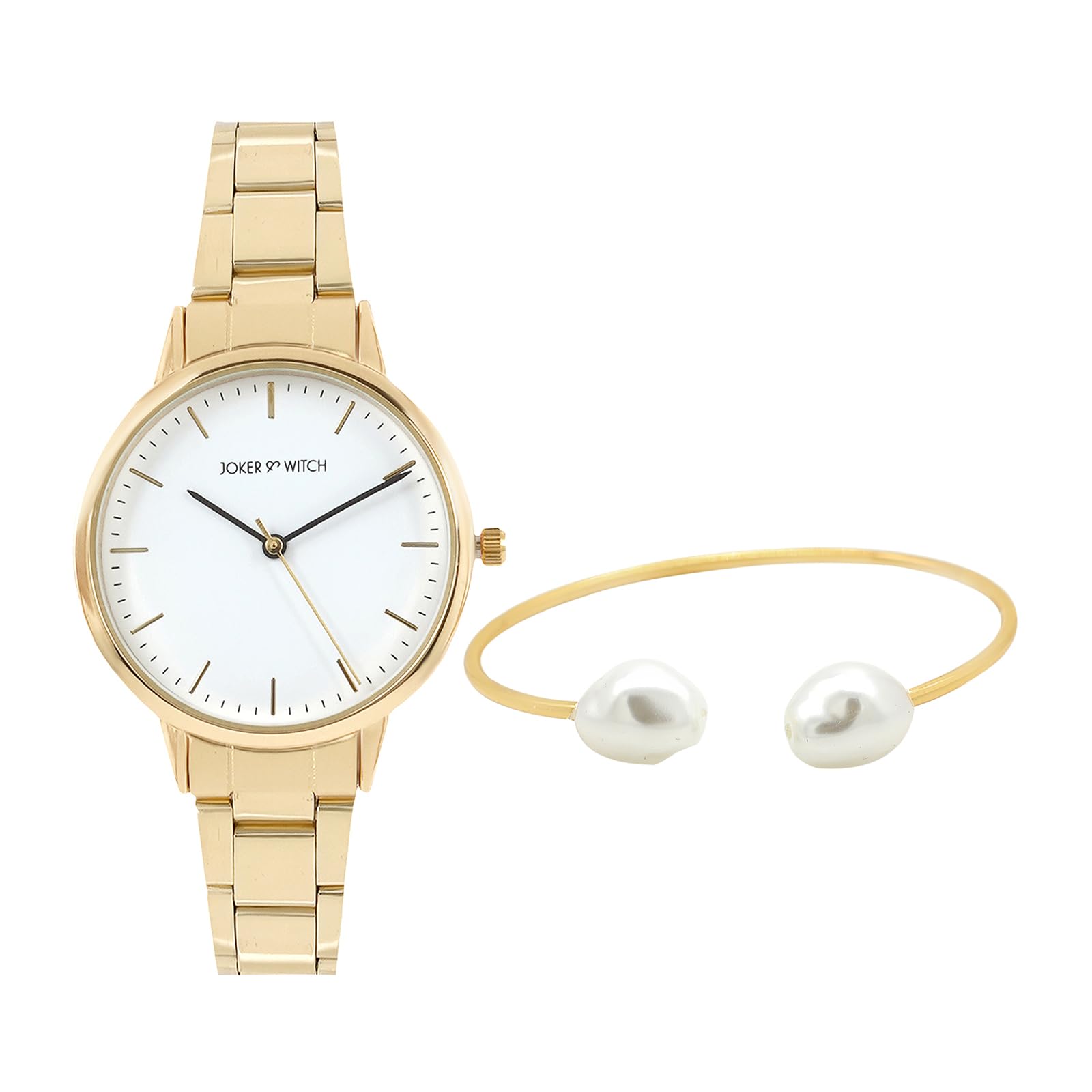 Joker & Witch Stainless Steel Women Annika Gold Analog Watch Bracelet Stack (B0C7L99J97) Amazon Price History, Amazon Price Tracker