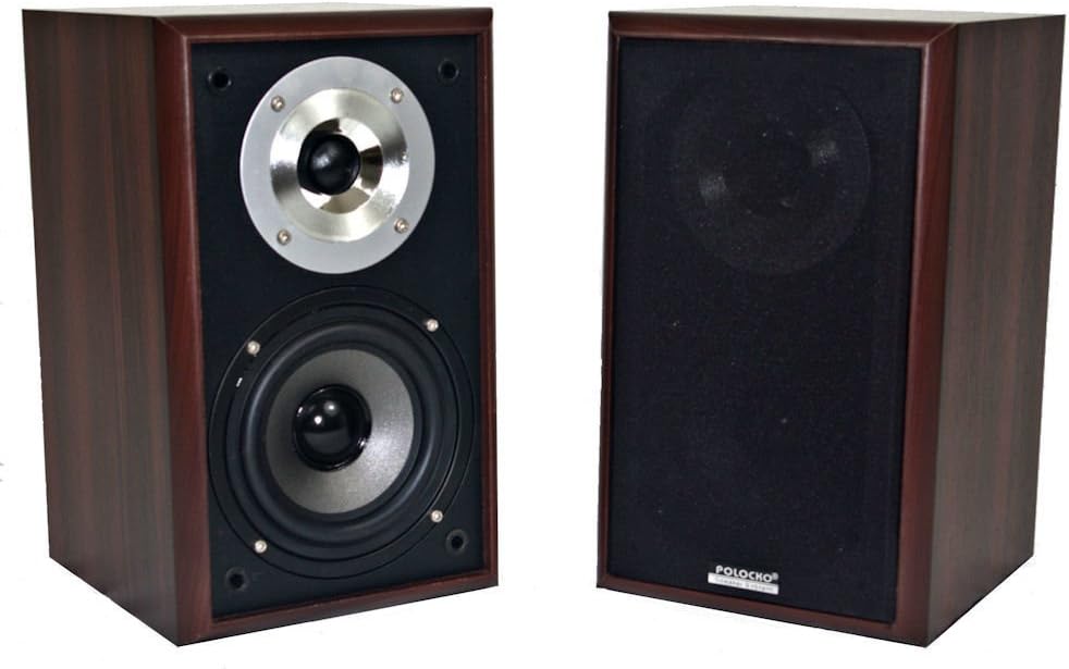 Passive Bass Reflex 2 Way Desktop/Bookshelf Speaker Pair