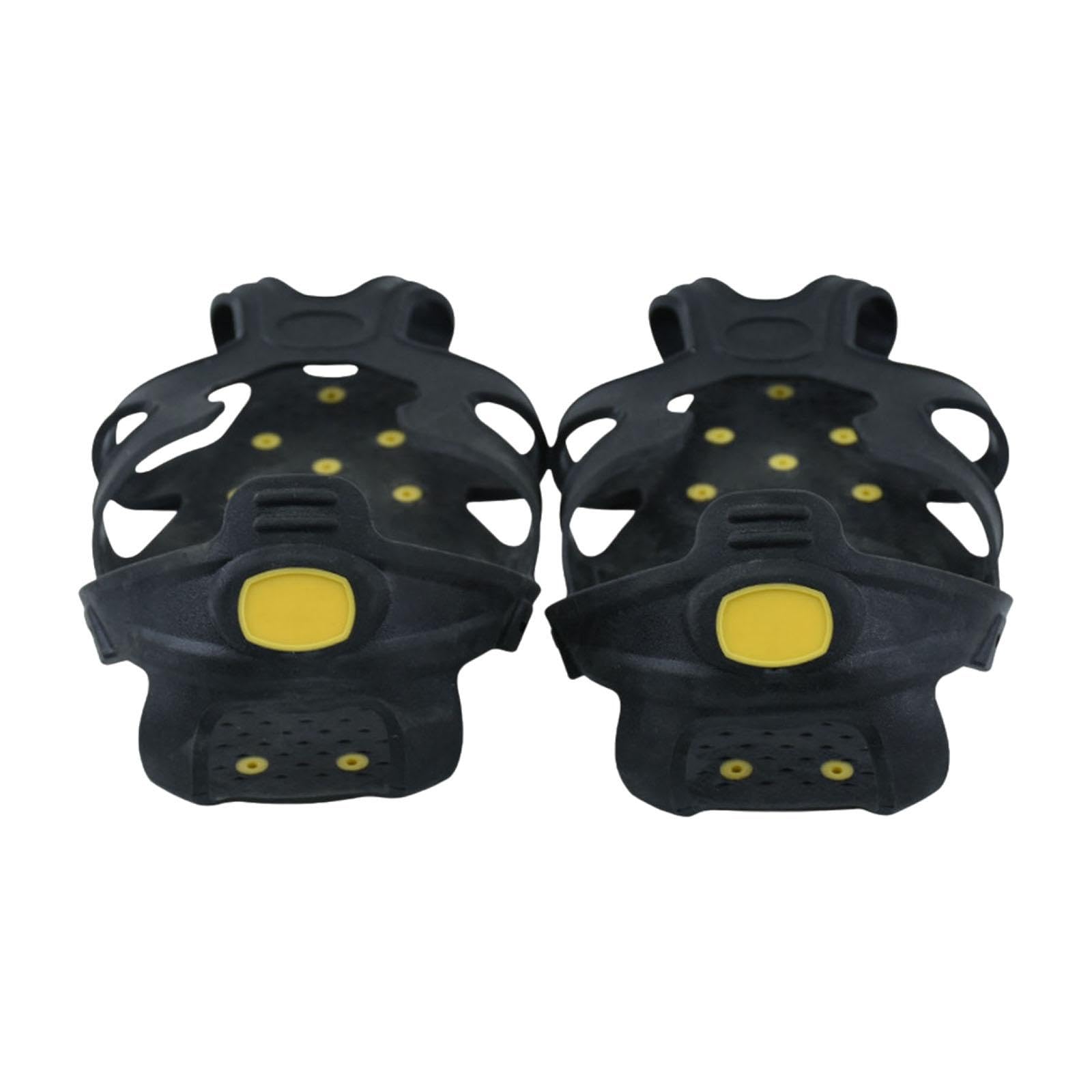 Menolana Ice Cleats Crampons Anti Slip Practical Portable Cleat Spikes Gripper Spikes for Camping Snow Hiking Winter Outdoor Trekking, L