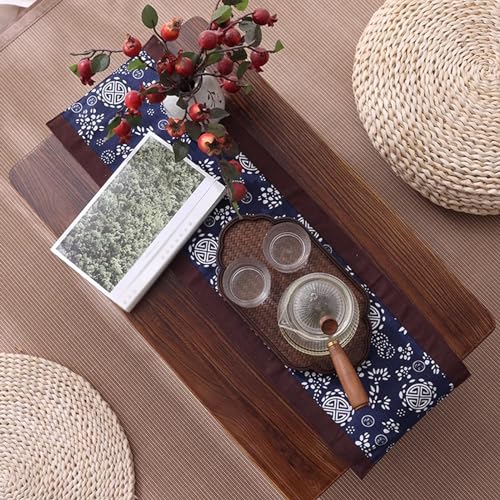 Table de balcon en bois massif table basse de salon basse sur pied 100cm - 8