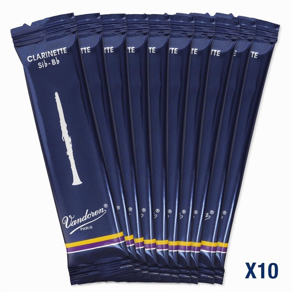 Vandoren CR102 10 Anches pour Clarinette Sib 2 Naturel