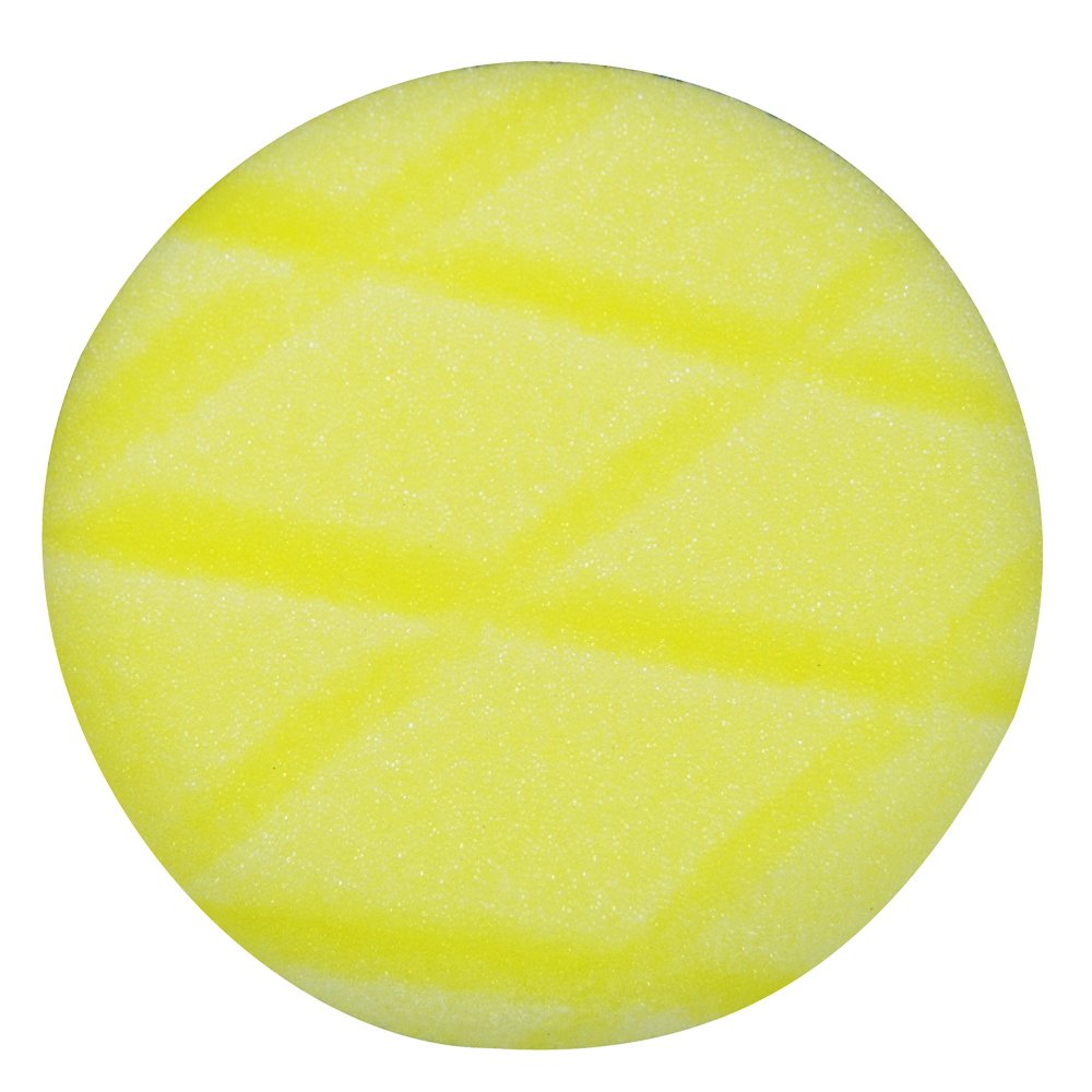 Astro Pneumatic 4635 3-Inch Yellow Diamond Cut Foam Pad, Velcro