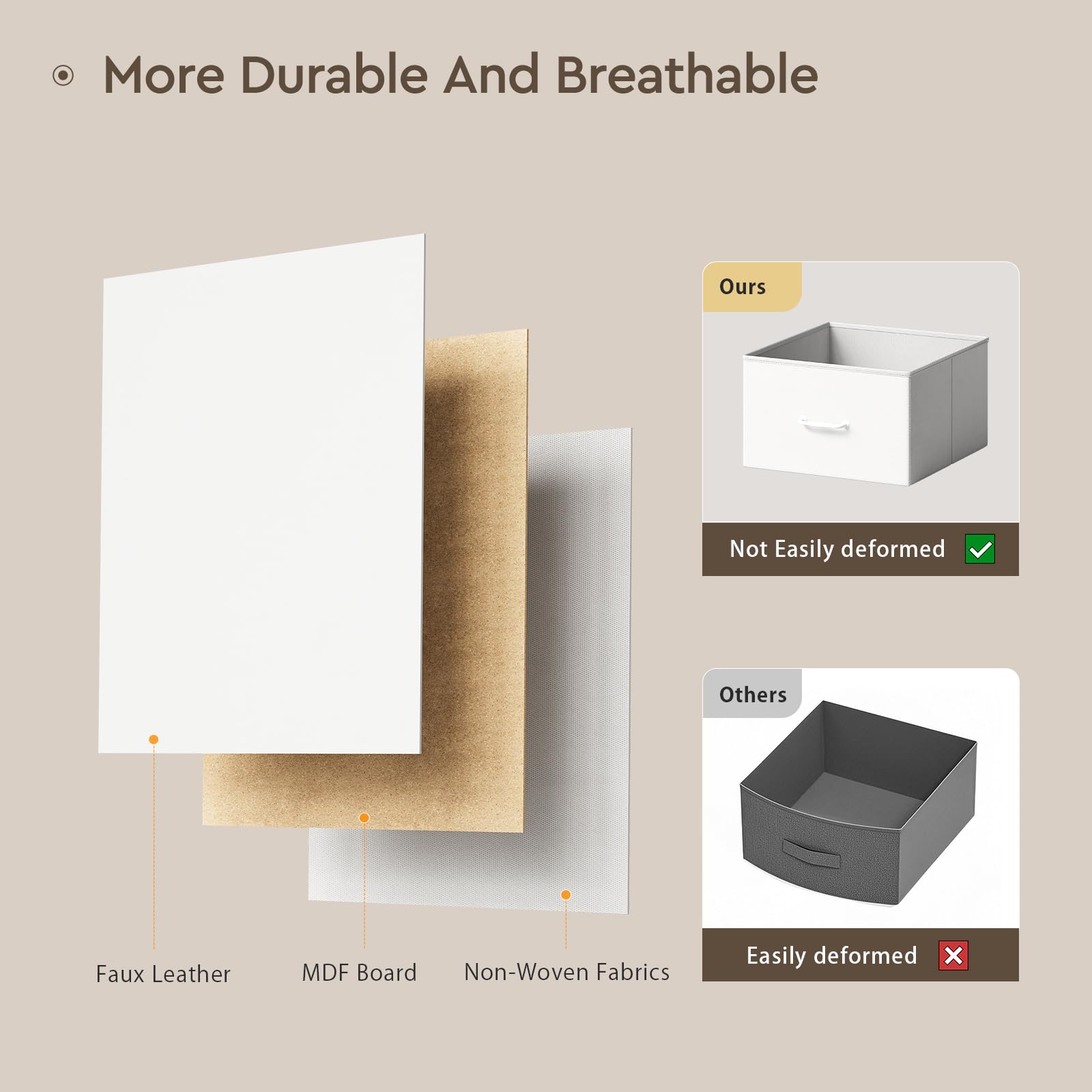 Changing Table Dresser, Baby Dresser with 3 Fabric Drawers and 2 Shelves, Multi-Functional Baby Changing Table with Pad, Classic Nursery Dresser, Diaper Changing Station for Nursery, White