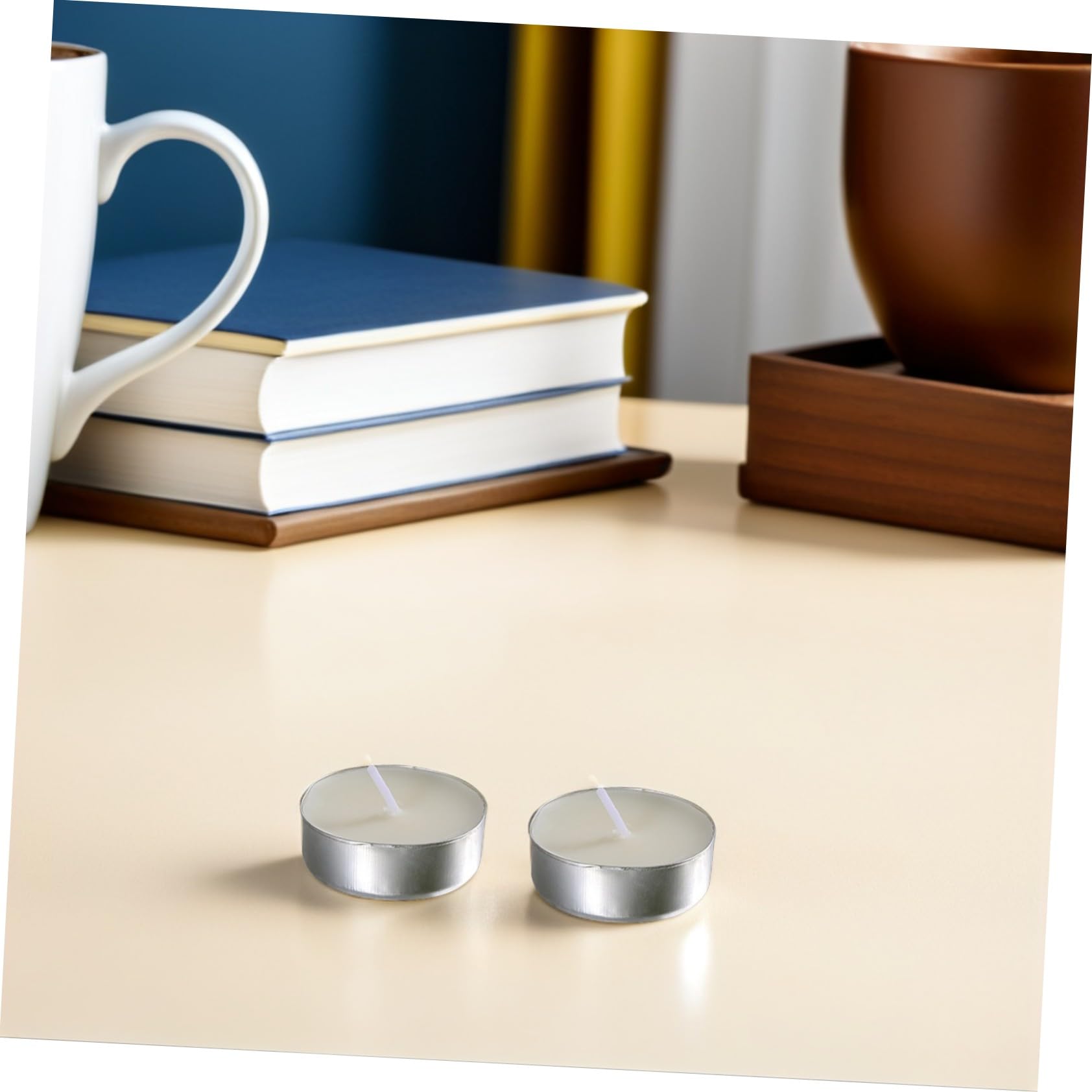MAGICLULU 50Pezzi Tealight Profumate Per Atmosfera Per Matrimonio e Decorazioni Festive Fumi Compatibili Con Portacandele Standard