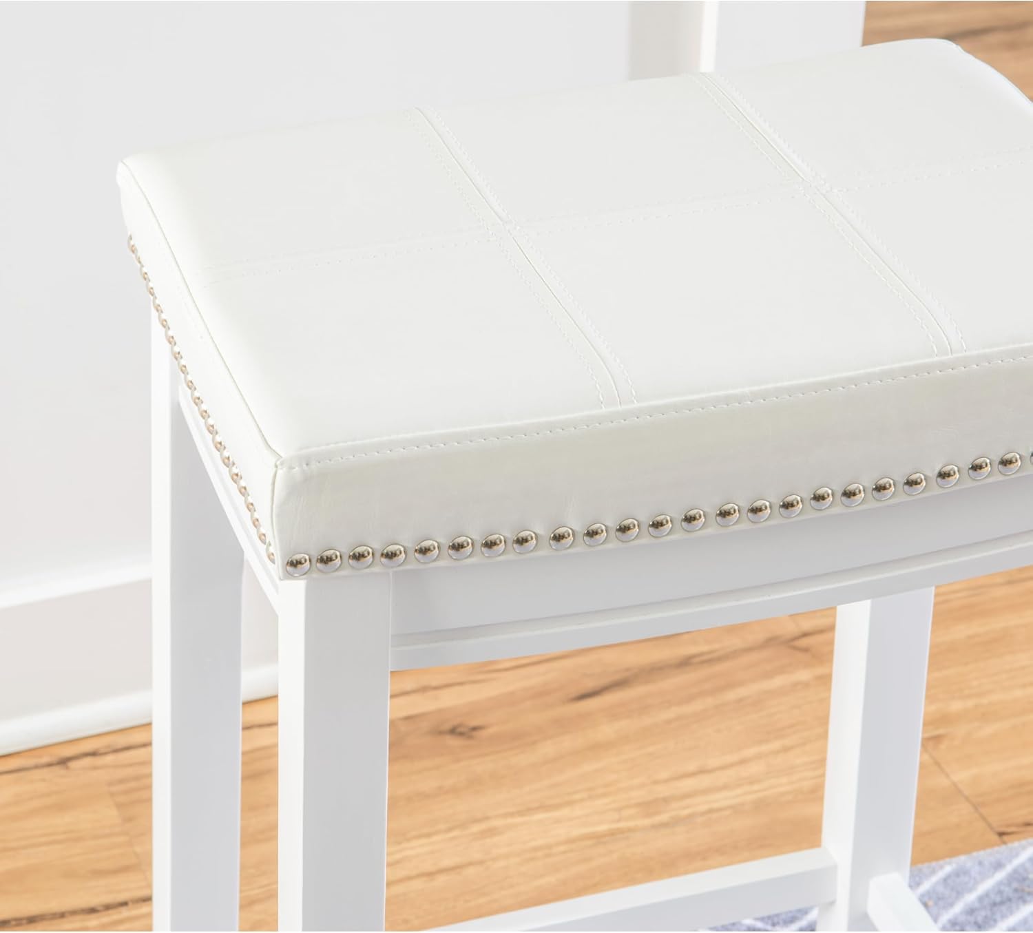 Linon Claridge Counter Stool White